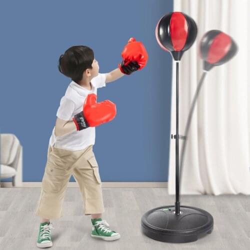 Child Boxing Glove Sandbag Set Tumbler Boxing Bag Boy Boxing Toy for Home Fitness Equipment Luva Muay Thai guantes de boxeo