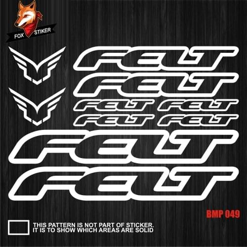 Road Bike Mountain Bike MTB BMX Bicycle Frame Stickers Track Bike TT Bike Fat Bike Decal Reflective Stickers for FELT Stickers