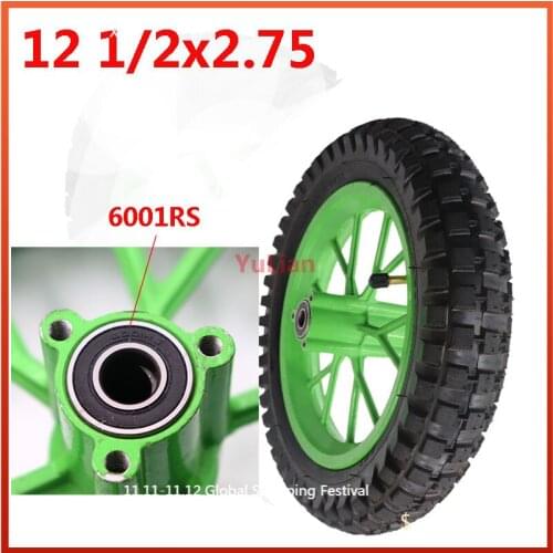 12 1/2 X 2.75 Tire wheels 12.5 *2.75 Aluminum Rim for 49cc Motorcycle Mini Dirt Bike Tire MX350 MX400 Scooter