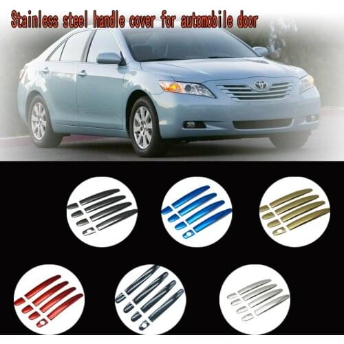 Car door handle cover stainless steel Chrome decorative sticker For Toyota Camry 2002 - 2006 Daihatsu Altis 2002 - 2006