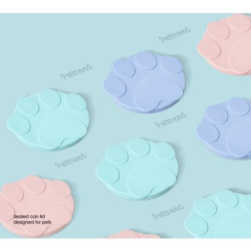 Pet can lids fresh-keeping silicone three-in-one lids For Puppy Dog Cat Storage Top Cap Reusable Cover Pet Daily Supplies