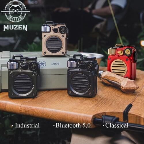 MUZEN Wild Mini Retro Bluetooth Speaker For Creative Birthday Present Christmas Gift Outdoor Waterproof Metal Art