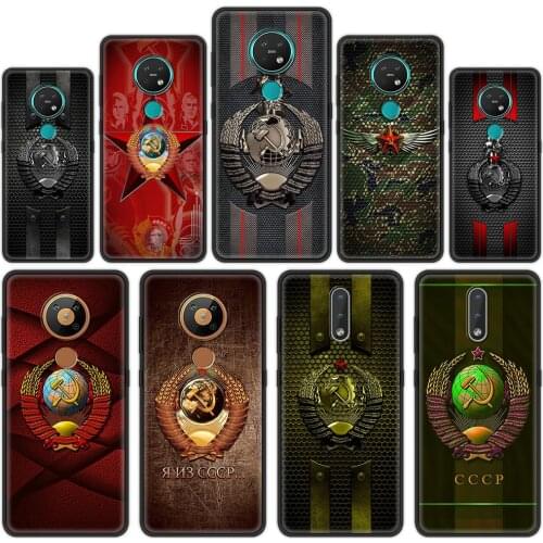Soft Phone Cover Case for Nokia 2.2 2.3 3.2 4.2 7.2 1.3 5.3 2.4 3.4 C3 1.4 5.4 C10 C20 X20 Luxury Shell USSR Flag Soviet Union