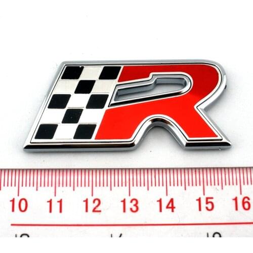For Leon Cupra ALTEA IBIZA TOLEDO Fender Rear Nameplate Chrome Flag R car emblem badge sticker