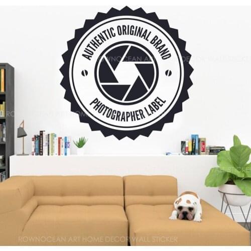Photographer Logo Photo Studio Decor Camera Sign Wall Sticker Vinyl Interior Home Decoration Window Decals Office Murals 2088