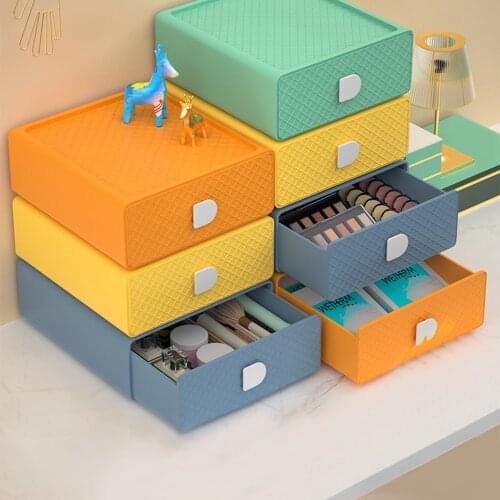 Desktop Drawer Storage Box Makeup Organizer Cosmetic Drawers Jewelry Display Case Multi-layer Storage Box Sundries Finishing Box