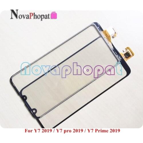 Novaphopat Black/white Sensor For Huawei Y7 2019 / Y7 Pro 2019 / Y7 Prime 2019 Touch Screen Digitizer Glass Panel ; 10pcs/lot