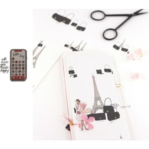 New Letters closed smartphon metal Cutting Dies Stencils DIY Scrapbooking Paper/photo Cards Embossing Dies