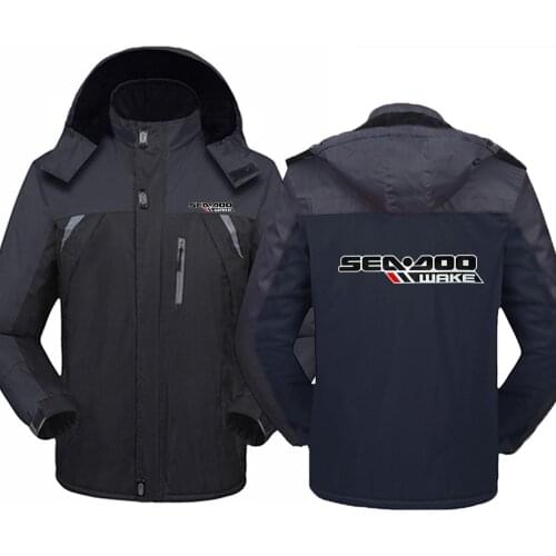 Mountaineering Clothes Autumn and Winter 2021 Men Hoodie Sweatshirt Mans Sea Doo Seadoo Moto Logo Printing Fashion Cold Protect
