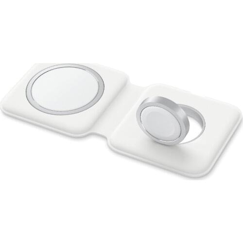 Original For iPhone 12 Pro Duo Charger Phones Wireless Charger Magnetic Fast Charge For Apple iPhone 8/X/11/12 Pro Watch/AirPods