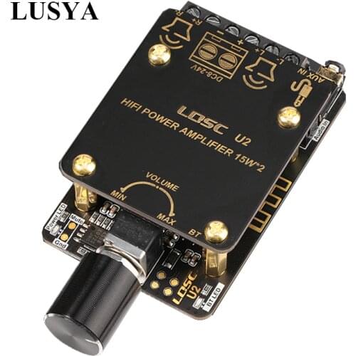 PAM8620 Bluetooth 5.0 Audio Amplifier Board Stereo Channel High Power 15W*2 Amplificador With Case F8-010