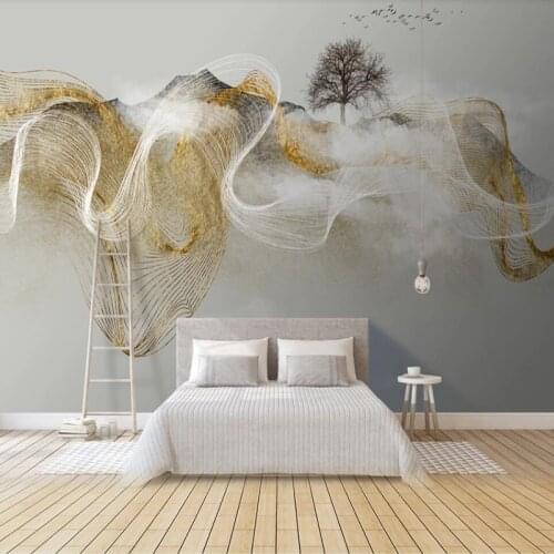 Custom Photo Wallpaper Modern 3D Abstract Ink Landscape Mural Living Room TV Sofa Background Wall Decor Papel De Parede Sala 3 D