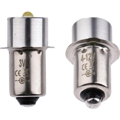 3W Aluminum Alloy LED Flashlight Bulb Energy-Saving P13.5S Colorful White RGB Light