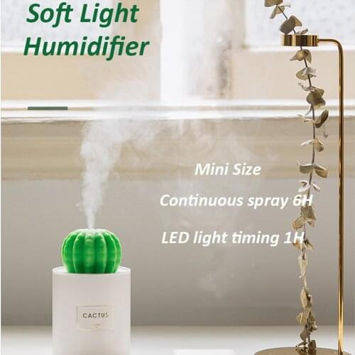 Xiaomi USB Air Purifier Aroma Essential Oil Diffuser Ultrasonic Cool Mist Humidifier Soft Warm LED Night Light For Office Home