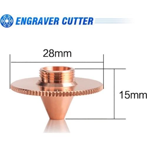 Precitec Bulge Nozzle (Single Layer Dia.28mm Hight 15mm) for Precitec 1064nm Fiber Laser Cutting Head Machine