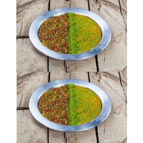 Kunefe Plate Cooking and Serving Plates for Kunafa, Kataifi, Knafeh and Shredded Phyllo Dough, 12,5 Cm Small Size Made in Turkey