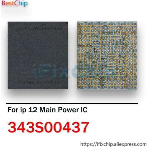 5Pcs/Lot 343S00437 For iPhone 12 12 mini 12 pro 12 pro max Main Power IC Large Big PMU Power Supply Chip