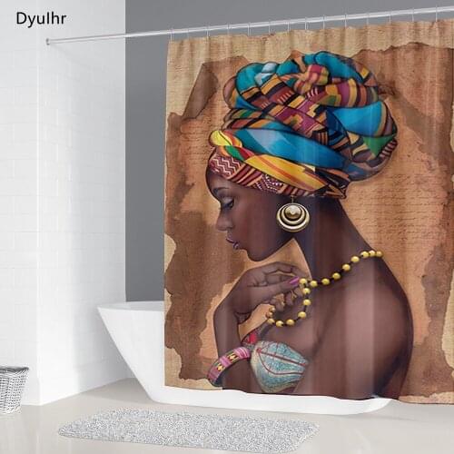 Bathroom Accessories Character Girl Printed Polyester Waterproof Shower Curtain Toilet Seat Mat Floor Mat Bathroom Kit DyuIhr