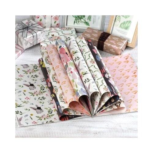 Elegance Flowers Pearl Paper Gift Wrapping Paper Book patterns Scrapbooking Paper pack Set,DIY paper craft