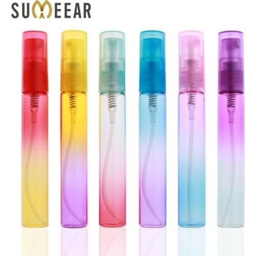8ML Colorful Glass Mini Portable Perfume Bottle perfume atomizer wholesale perfume bottles For Travel 120Piece/Lot