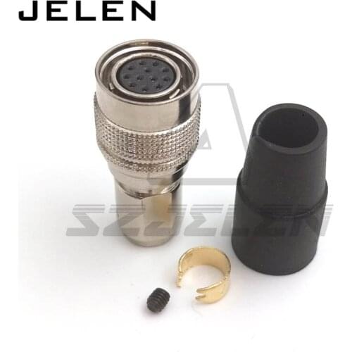 Hirose 12 pin plug female Camera power cord cable plug, HR10A-10P-12S. Hirose 12-pin connector plug female