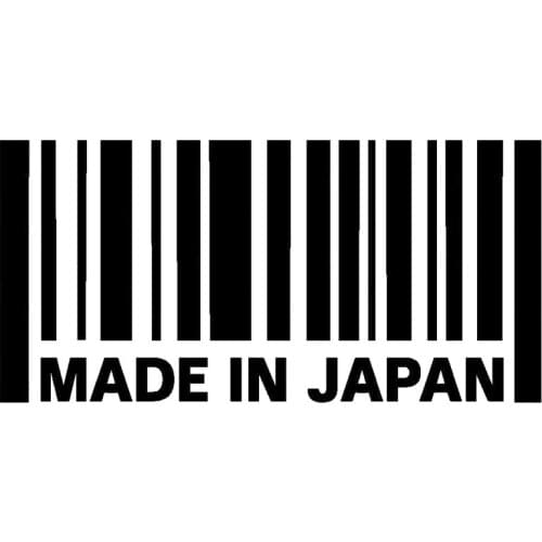 15.5cm*7.5cm MADE IN JAPAN Bar Code Interesting Vinyl Decals Car-styling Car Sticker S6-3804