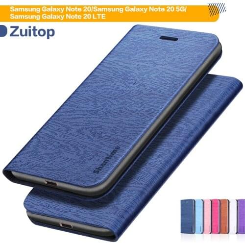 Leather Phone Case For Samsung Galaxy Note 20 Flip Case For Samsung Galaxy Note 20 5G Note 20 LTE Case Soft Silicone Back Cover