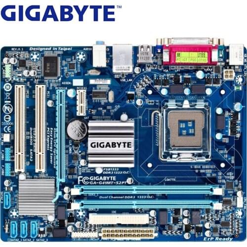 LGA 775 For Intel G41 Gigabyte GA-G41MT-S2PT Motherboard DDR3 8G G41MT-S2PT Desktop Mainboard Micro ATX Systemboard VGA Used