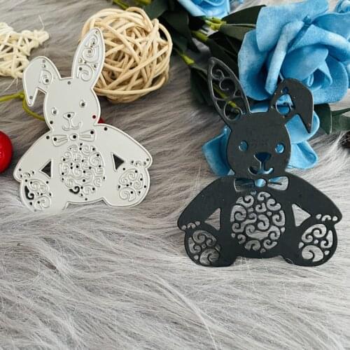 Cute baby rabbit happy easter Metal Steel Cutting Die Stencil For DIY Scrapbooking Paper/photo Cards Embossing Dies