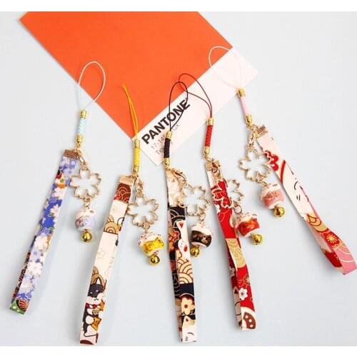 Cute Cartoon Japan Lucky Cat Keychain Maneki Neko Trinkets Car Phone Accessory Bag Pendant Good Luck Fortune Wealth Lover Gift