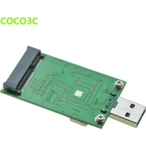 MSATA SSD to USB3.0 Adapter Card mini SATA to USB3.0 Mobile Hard Disk Drive