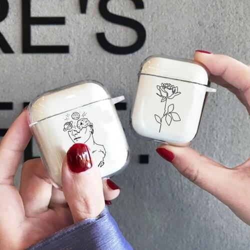 Soft Funny Cartoon Earphone Case Bag Transparent Protective Cover Accessories For Apple Airpods 1/2 3 AirPods Pro Charging Box