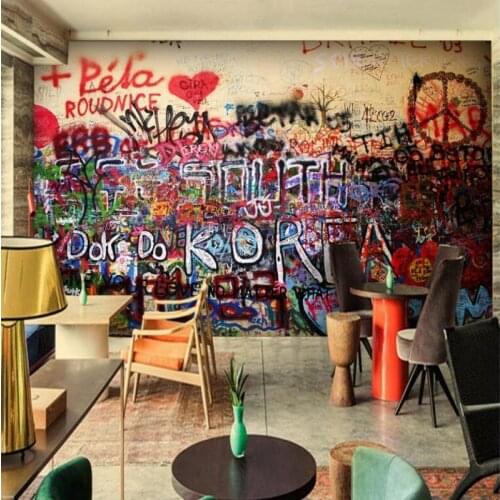 Beibehang wall paper home decor Customize any size abstract color 3D wallpaper graffiti background wallpaper for kids room