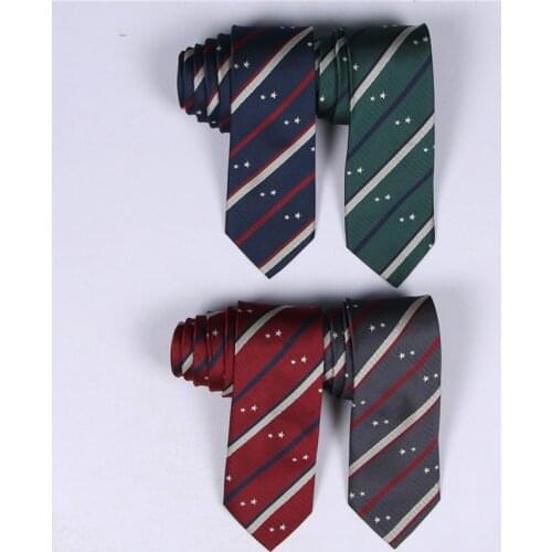 New Blue Plaid Bow Tie Cute Japanese/korean School Uniform Boys and girls JK Uniform Student Bowknot Lolita Necktie Embroidery