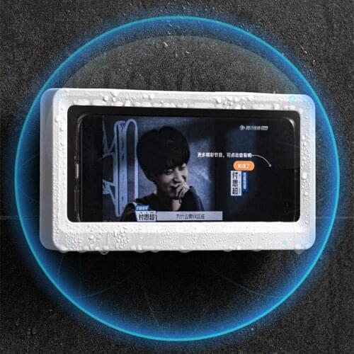 Newly Bathroom Amusement Superb Gadget Bathroom Waterproof Mobile Phone Holder Wall Storage Box