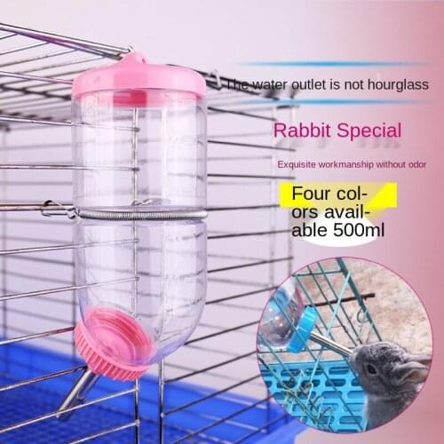 Plastic Hamster Drinker Water Bottle Pet Leak Proof Dispenser Feeder Pet Guinea Pig Squirrel Rabbit Drinking Head Pipe Fountain
