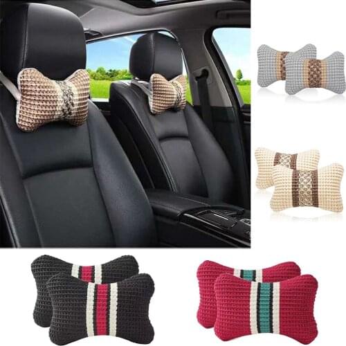 Car Headrest Neck Pillow Car Seat Pillow Cloud Silk Cotton Cervical Spine Car Pillow Car Interior