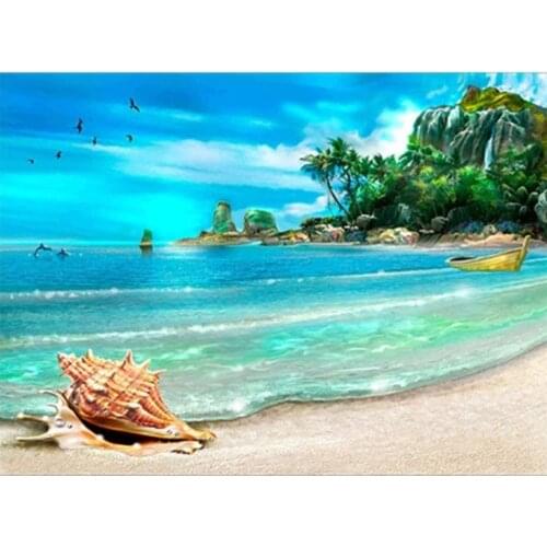 Nature Landscape DIY 11CT Embroidery Cross Stitch Kits Craft Needlework Set Printed Canvas Cotton Thread Home Sell