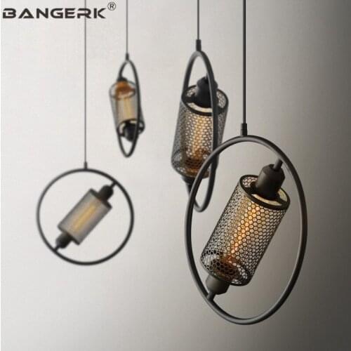 Industrial Wind Loft Pendant Light Iron Nordic Design Modern LED Hanging Lamp Pendant Lighting Dining Room Home Decor Fixtures