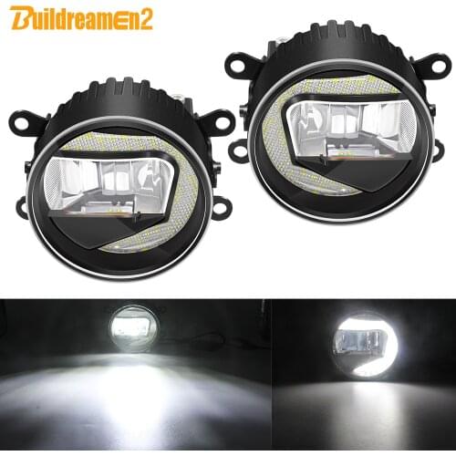 2IN1 Fog Light + Daytime Running Light For Renault Clio Duster Trafic Scenic Megane Twingo Kadja Lodgy Car LED Fog Lamp DRL 12V