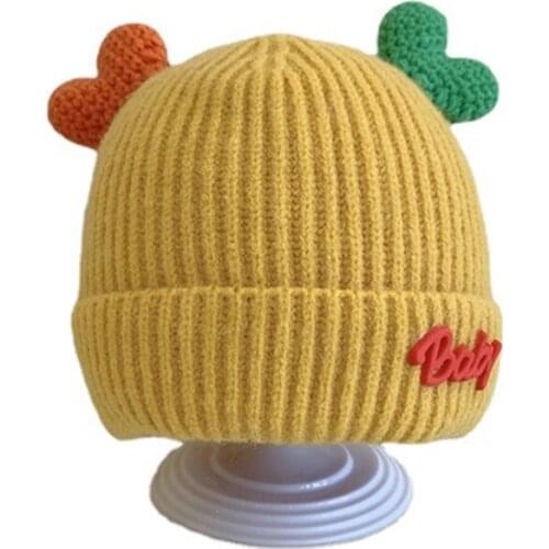 New Spring Autumn Children Wool Knitted Hats Personality Cotton Baby Hats Casual Caps Warm Winter Boys Caps Outdoor Hat Beanie