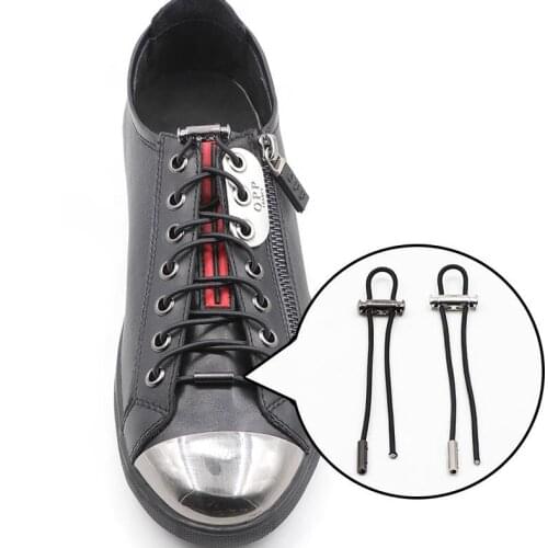 New Arrival 100cm Colorful Solid Elastic Running Shoelace Metal Clasp No Tie Sneakers Shoelace One Pair Free Shipping