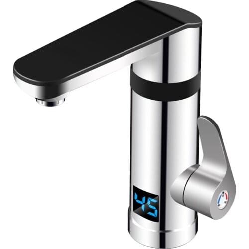 Kbxstart 220V Instant Electric Hot Water Faucet 3 Seconds Fast Heating Hot And Cold Temperature Display Faucet No Water Tank
