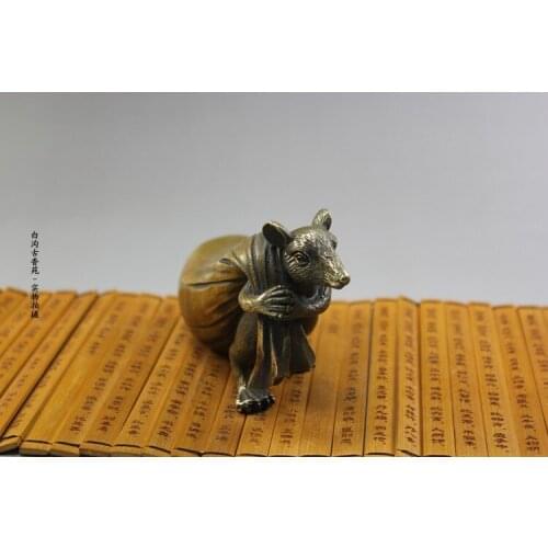 ANTIQUE BRONZE PURE COPPER OLD BRASS GOLD BAG AND PROSPEROUS WEALTH FURNISHING ARTICLES WHOLESALE ANTIQUE BUDDHA BRONZE ZODIAC