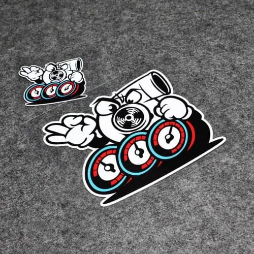 Car Styling Sticker Japanese Turbo Auto Door Waist Line Window Windshield Fuel Tank Decals reflective