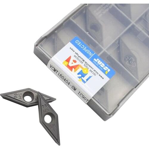 VCMT160404 SM IC907 IC908 VCMT160408 SM IC907 IC908 High-quality carbide blade CNC lathe parts tool VCMT 160404 turning tool