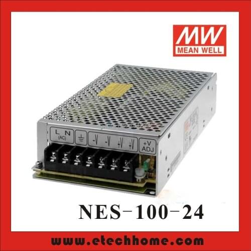 High Efficiency Mean Well Switching Power Supply 100W 24V 4.5A NES-100-24 Single Output