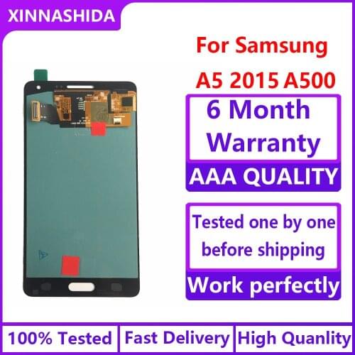 Super AMOLED LCD for SAMSUNG Galaxy A5 2015 A500FU A500 A500F A500M Display Touch Screen Replacement Digitizer
