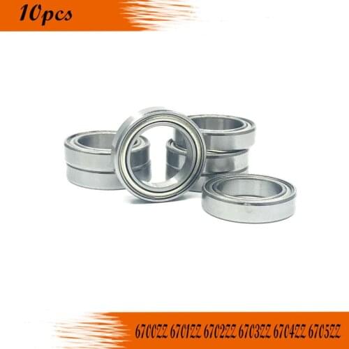 10pcs 6700ZZ 6701ZZ 6702ZZ 6703ZZ 6704ZZ 6705ZZ Ultra Thin Wall Metal Shielded Bearing Ball Bearings