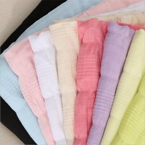100% soft cotton crepe fabric